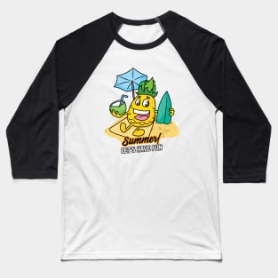 Summer Pineapple Baseball T-Shirt